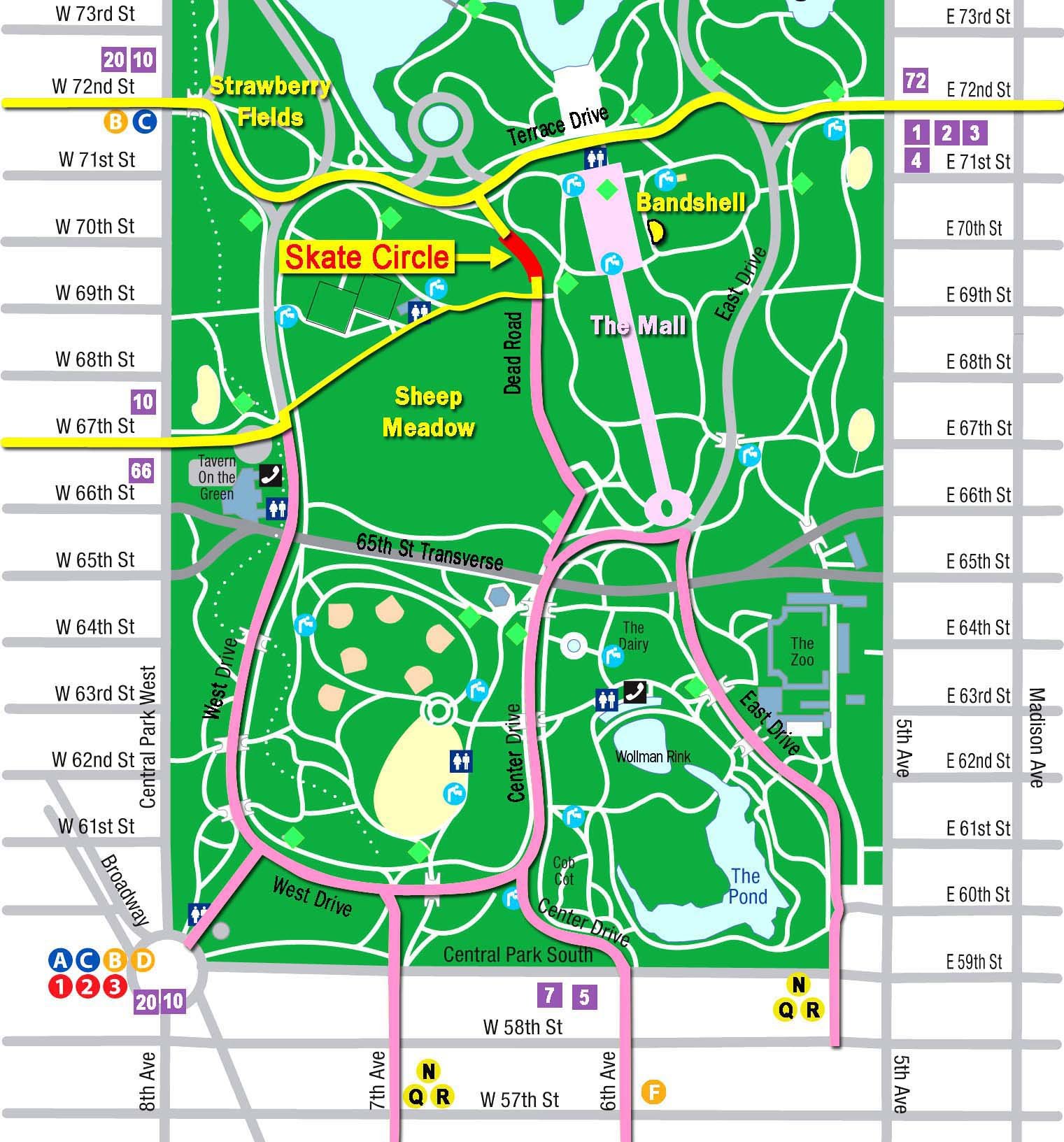 simple central park map